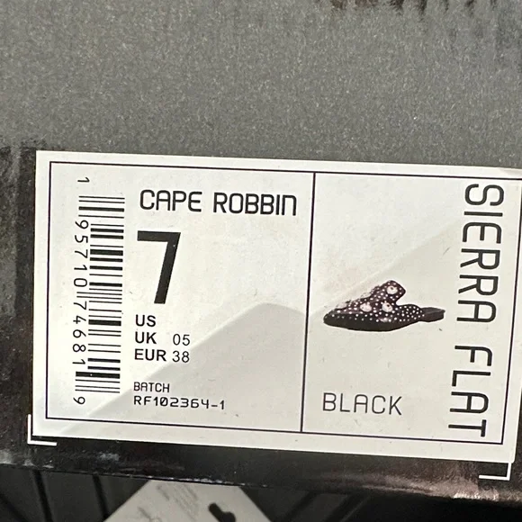 Cape Robbin Black Jeweled Pointed-Toe Mules - Picture 2 of 2